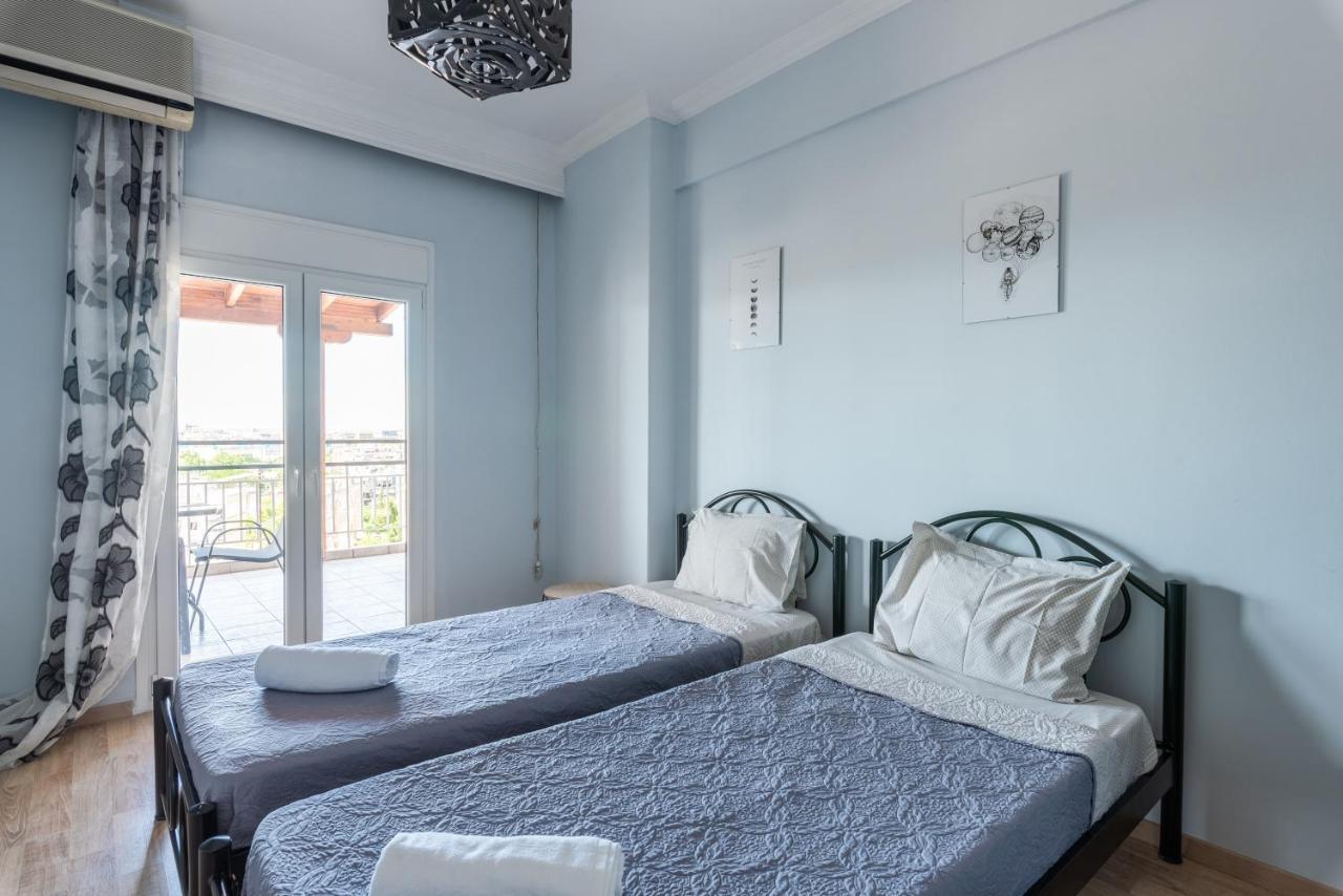 Chung cư 90 m² 2 phòng ngủ, 1 phòng tắm riêng ở Quận Vadaris-Dikastiria Thessaloníki Ngoại thất bức ảnh