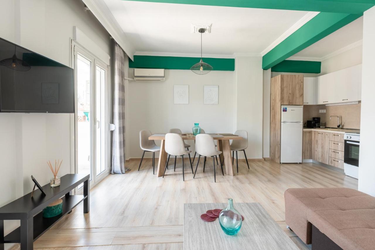 Chung cư 90 m² 2 phòng ngủ, 1 phòng tắm riêng ở Quận Vadaris-Dikastiria Thessaloníki Ngoại thất bức ảnh