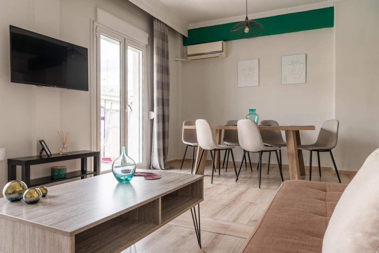 Chung cư 90 m² 2 phòng ngủ, 1 phòng tắm riêng ở Quận Vadaris-Dikastiria Thessaloníki Ngoại thất bức ảnh