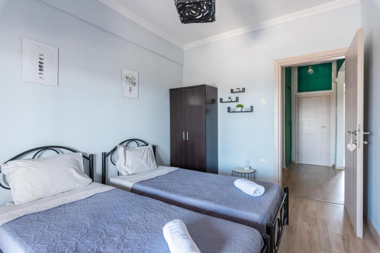 Chung cư 90 m² 2 phòng ngủ, 1 phòng tắm riêng ở Quận Vadaris-Dikastiria Thessaloníki Ngoại thất bức ảnh