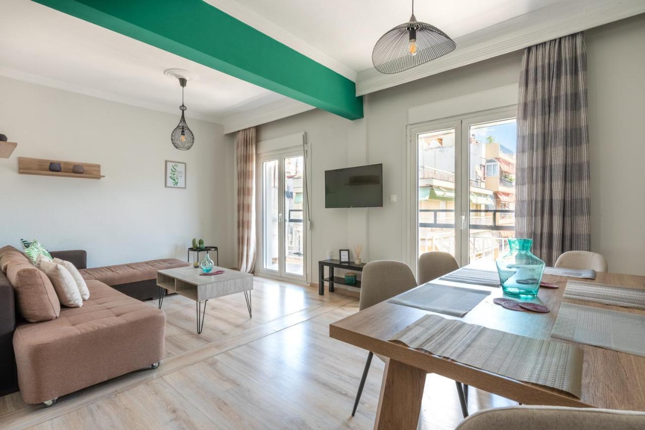 Chung cư 90 m² 2 phòng ngủ, 1 phòng tắm riêng ở Quận Vadaris-Dikastiria Thessaloníki Ngoại thất bức ảnh