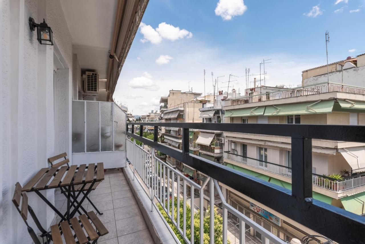 Chung cư 90 m² 2 phòng ngủ, 1 phòng tắm riêng ở Quận Vadaris-Dikastiria Thessaloníki Ngoại thất bức ảnh